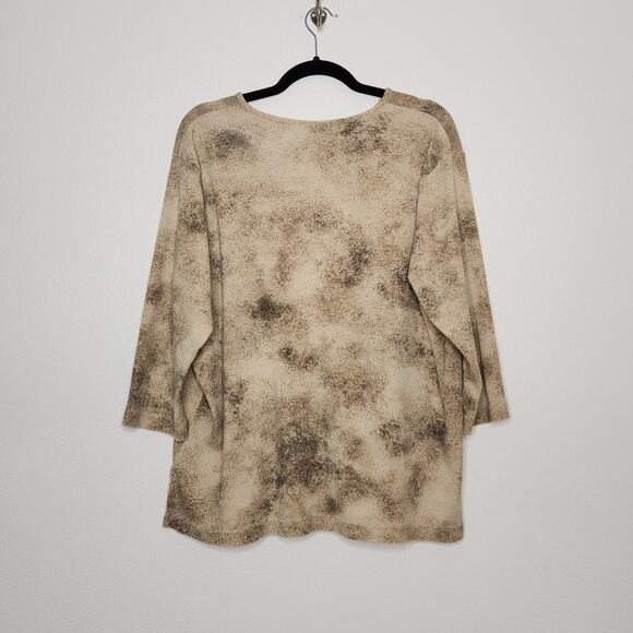 Vintage y2k Ms. Lee Floal All Over Cottagecore Western Boho Beaded 1X Nature - Picture 6 of 8